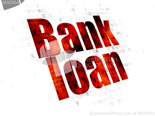 Image of Banking concept: Bank Loan on Digital background