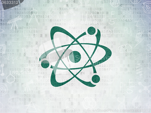 Image of Science concept: Molecule on Digital Paper background