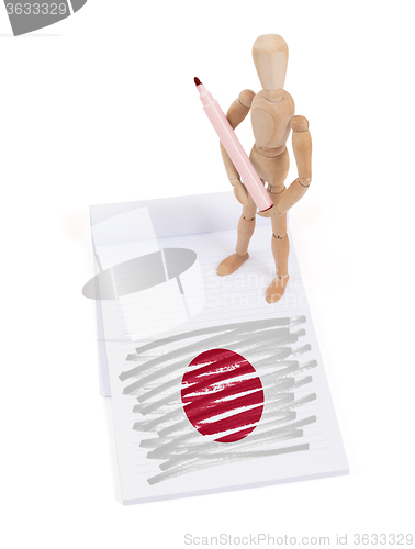 Image of Wooden mannequin made a drawing - Japan