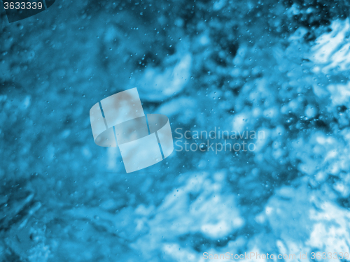 Image of blue water with oxygen bubbles texture