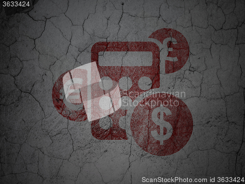 Image of News concept: Calculator on grunge wall background