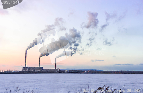 Image of Power station pipes