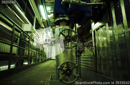 Image of Industrial zone, Steel pipelines and equipment