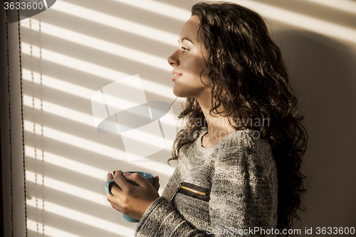 Image of Thoughtful young girl