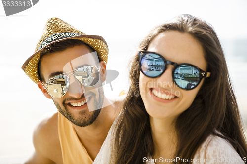 Image of Friends at the beach bar