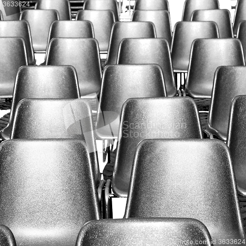 Image of empty seat in italy europe background black  texture