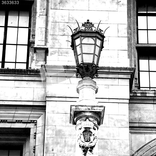 Image of europe in the wall of london lantern and abstract illumination