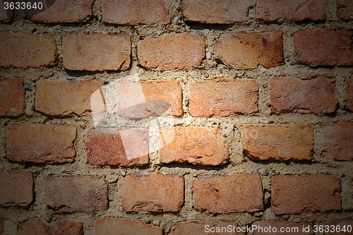 Image of brick in  italy old wall and texture material the background