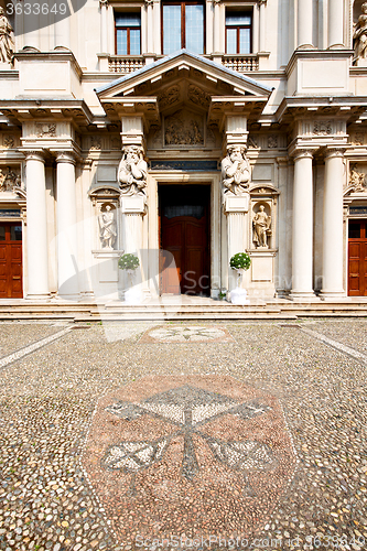 Image of beautiful old architecture in  religion    and sunlight