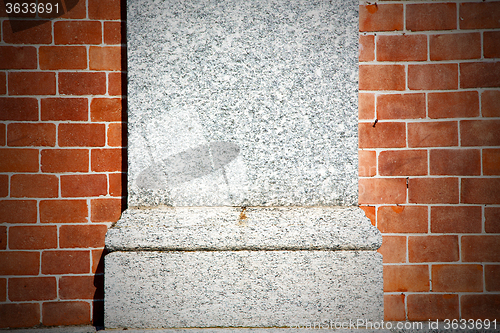 Image of brick in  italy old wall  texture material the background
