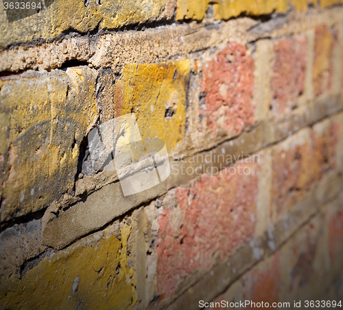 Image of in london   the    abstract    texture of a ancien wall and ruin