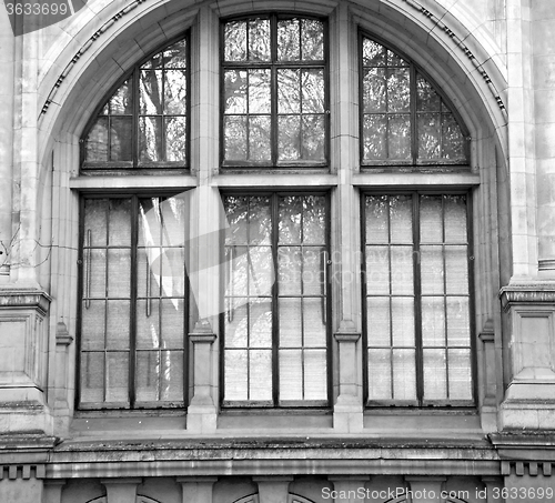 Image of old construction in london englan europe brick  wall and window 