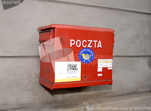 Image of National Post red mailbox