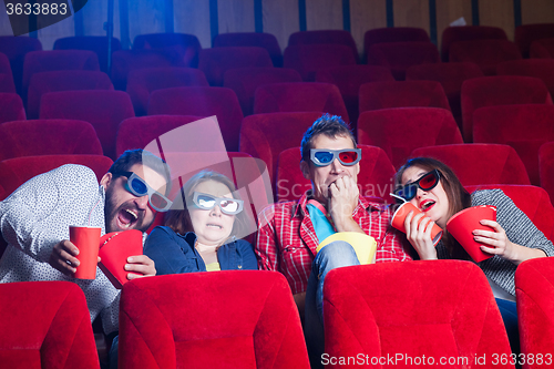 Image of The people\'s emotions in the cinema