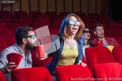 Image of The people\'s emotions in the cinema