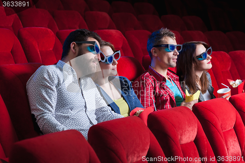 Image of The people\'s emotions in the cinema