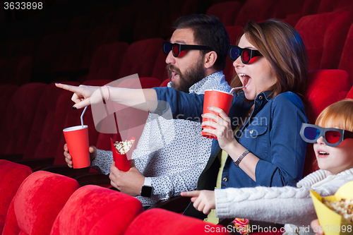 Image of The people\'s emotions in the cinema