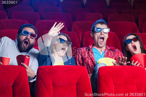 Image of The people\'s emotions in the cinema