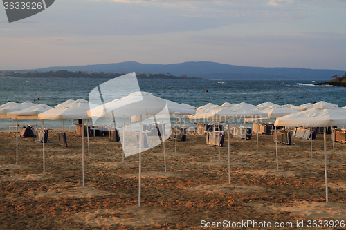 Image of sunset on the Bulgarian Beach 