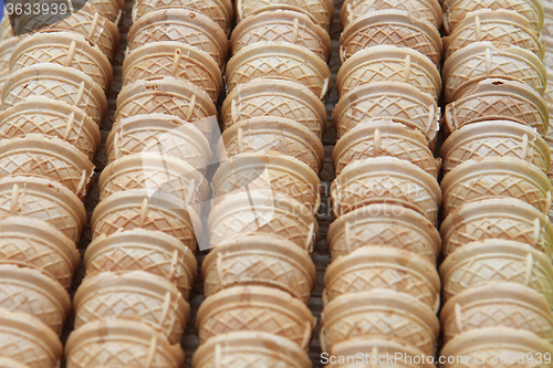 Image of ice cream waffle cones