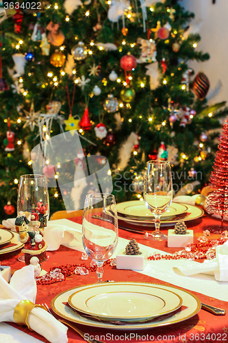 Image of Christmas dinner table