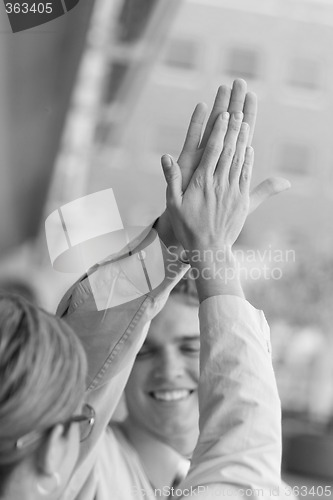 Image of Business high-five