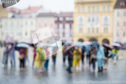 Image of Standing in the rain