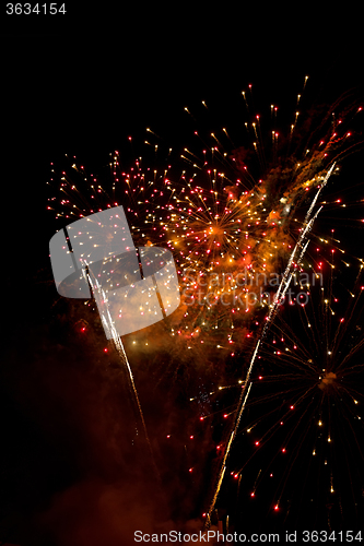 Image of Fireworks in the night sky