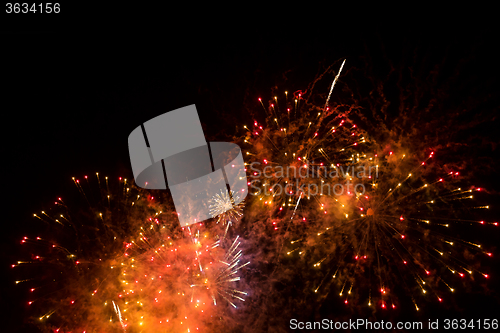 Image of Fireworks in the night sky