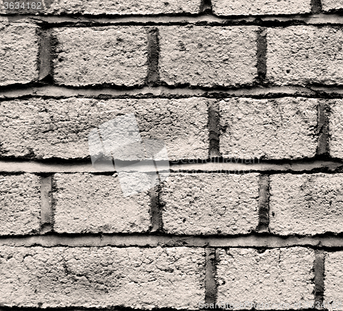 Image of in london abstract    texture of a ancien wall and ruined brick