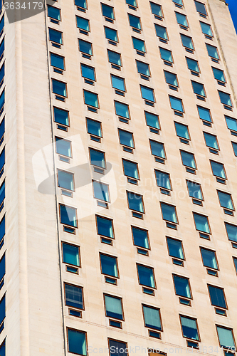 Image of windows in the city of  skyscraper  building
