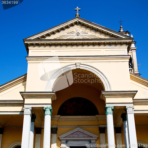 Image of old architecture in italy europe milan religion and sunlight