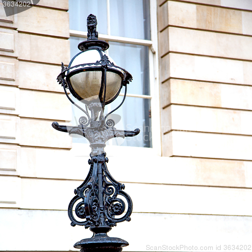 Image of europe in the wall of london lantern and abstract illumination