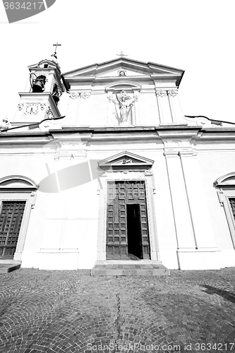 Image of door    in italy old ancian wood and traditional  texture nail