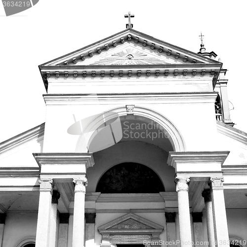 Image of old architecture in italy europe milan religion and sunlight