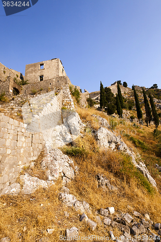 Image of fortress ruins . Montenegro