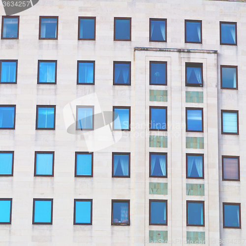 Image of windows in the city of london home and office   skyscraper  buil