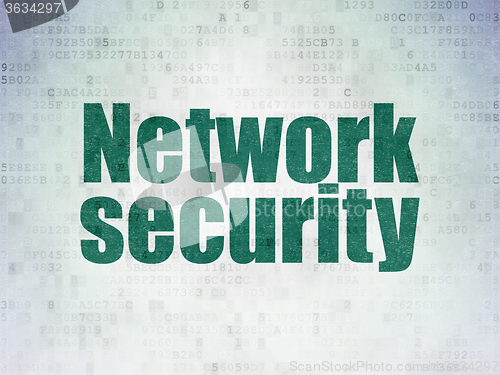 Image of Safety concept: Network Security on Digital Paper background