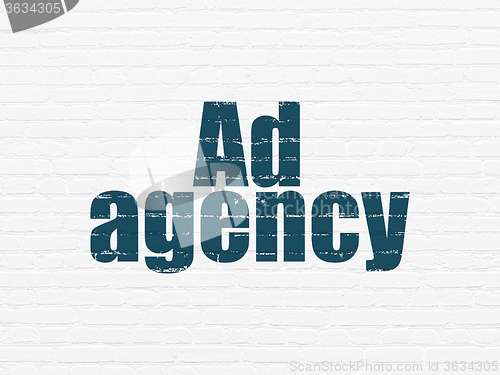 Image of Marketing concept: Ad Agency on wall background