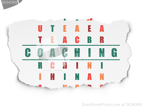 Image of Learning concept: Coaching in Crossword Puzzle