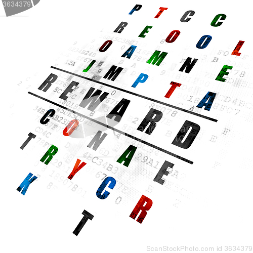 Image of Business concept: Reward in Crossword Puzzle