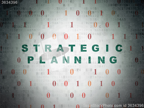 Image of Business concept: Strategic Planning on Digital Paper background