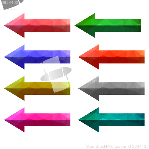 Image of Set of Colorful Arrows