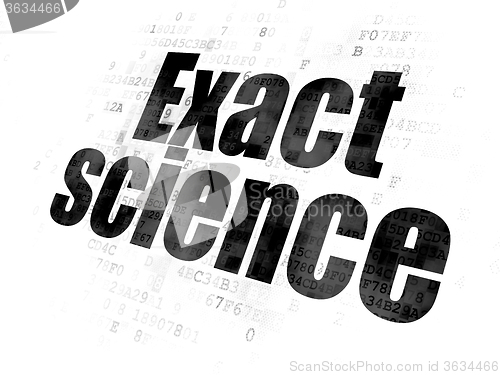 Image of Science concept: Exact Science on Digital background