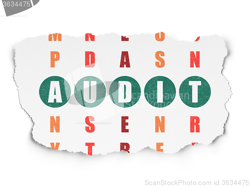 Image of Business concept: Audit in Crossword Puzzle