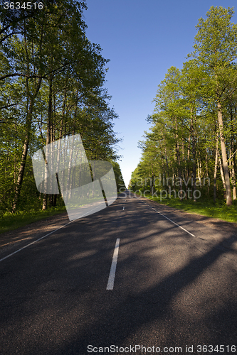 Image of the asphalted road  