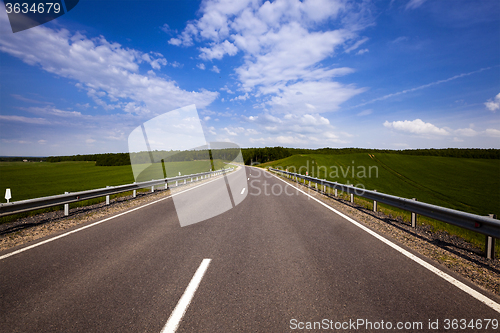 Image of the asphalted road  