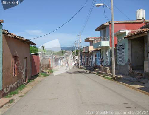 Image of village street in Cuba