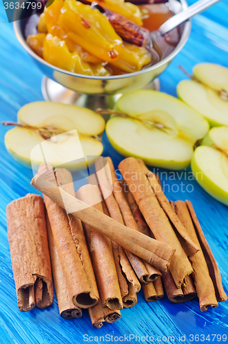 Image of cinnamon and apples