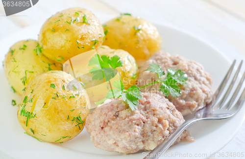 Image of potato and cutlets